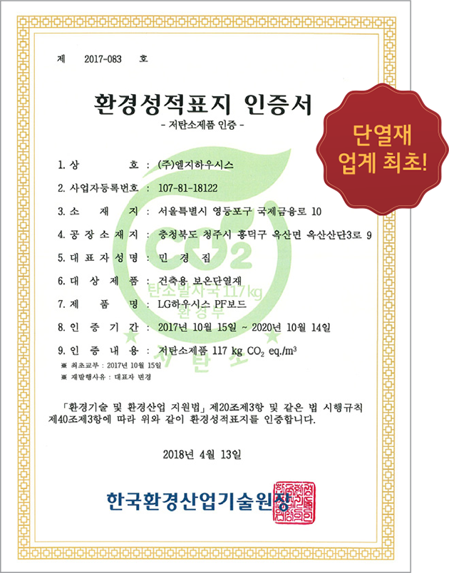 흡수율 시험성적서